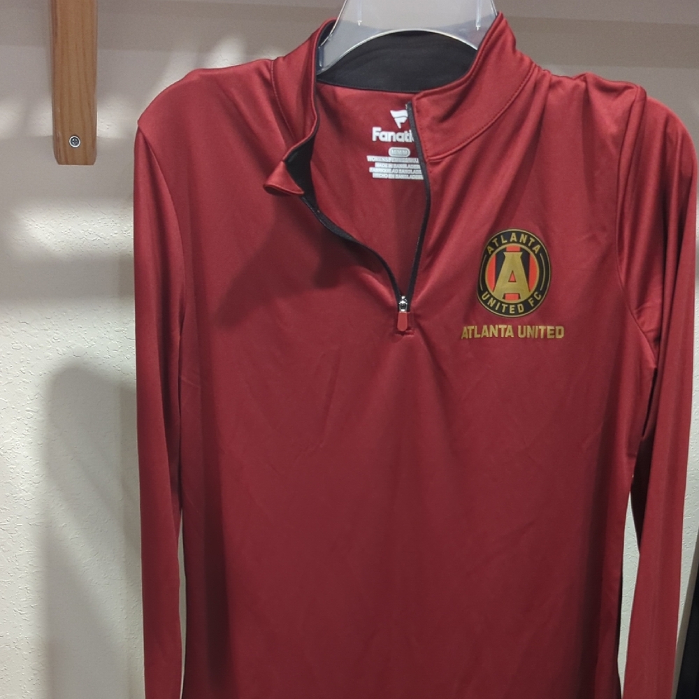 Fanatics Atlanta United Maroon Quarter-Zip Pullover
